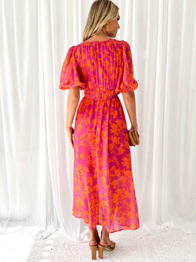 Isla | Elegant Floral Maxi Dress