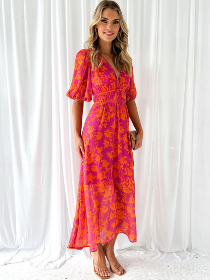 Isla | Elegant Floral Maxi Dress