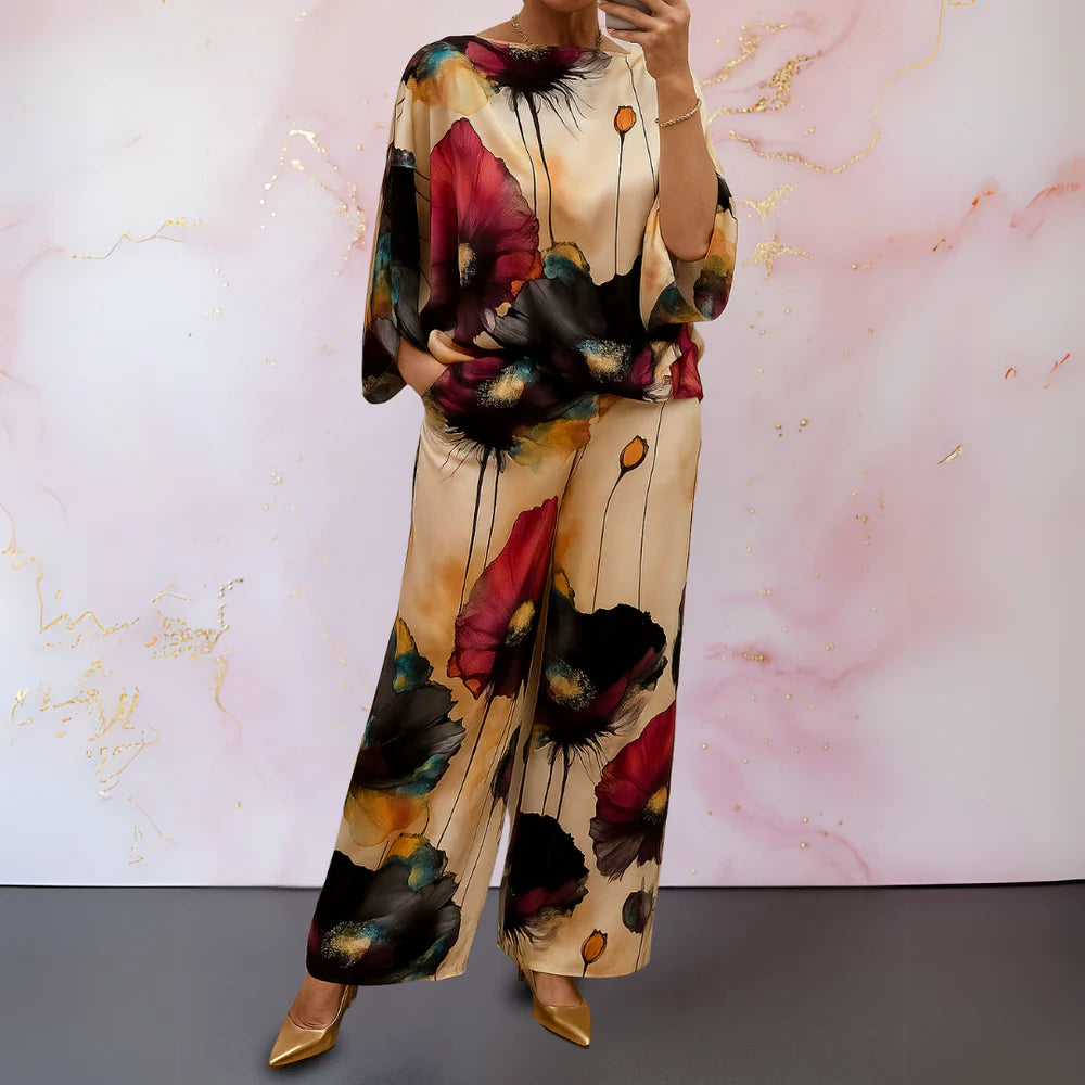 Sofia | Satin Two-Piece Set