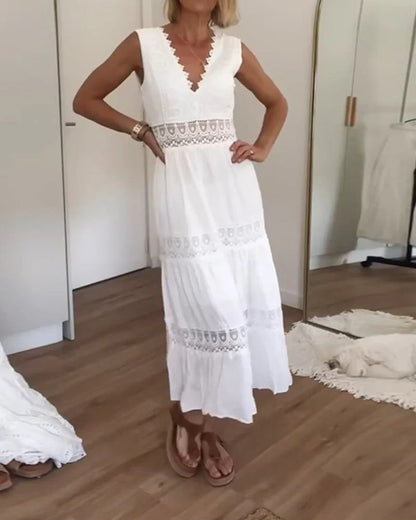 Amara | Elegant Lace Midi Dress