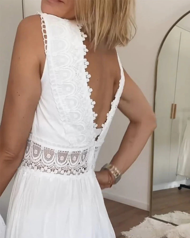 Amara | Elegant Lace Midi Dress